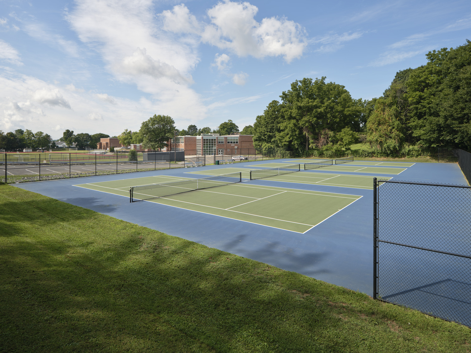 example of tennis court replacement