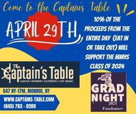 Captain's table fundraiser - April 29th