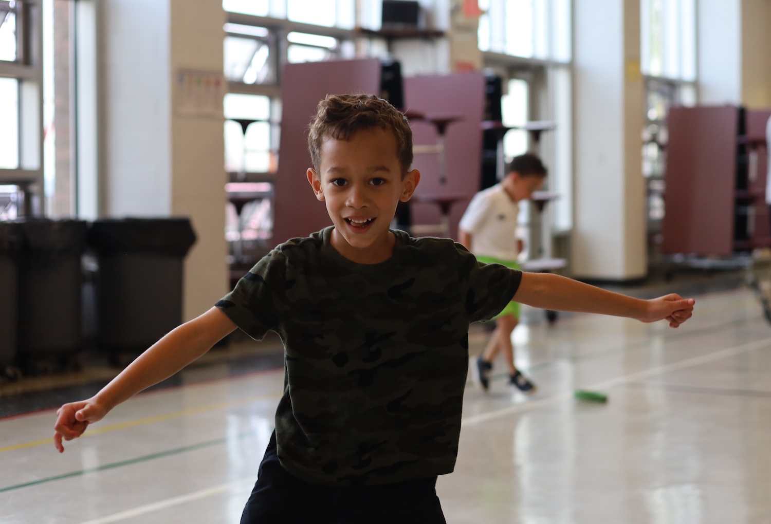 student dancing