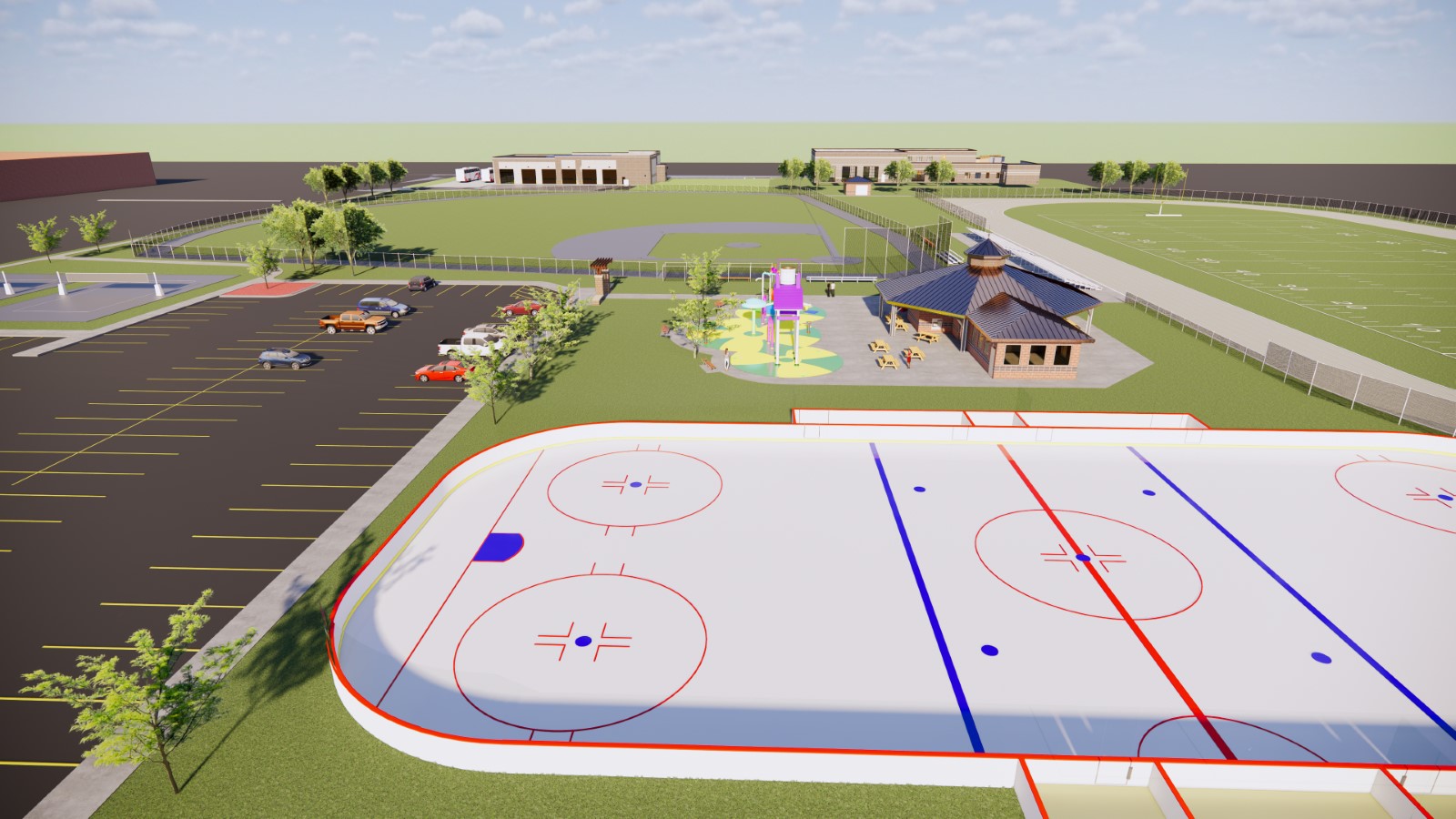 sports facility mockup image