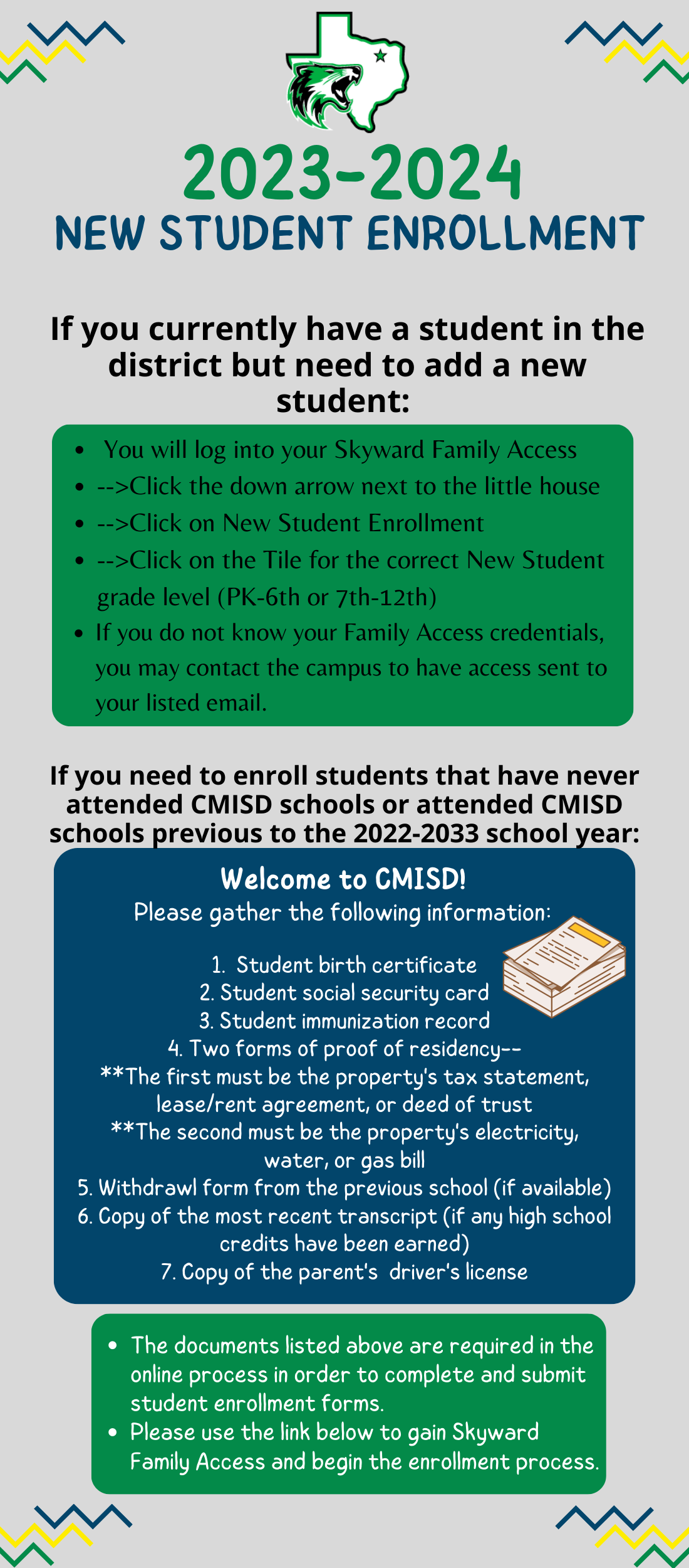 New Student Enrollment Information
