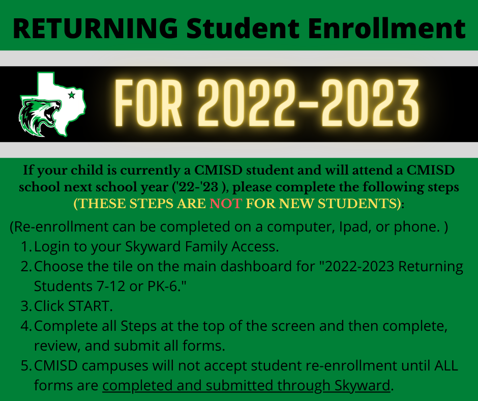 Returning Student Enrollment