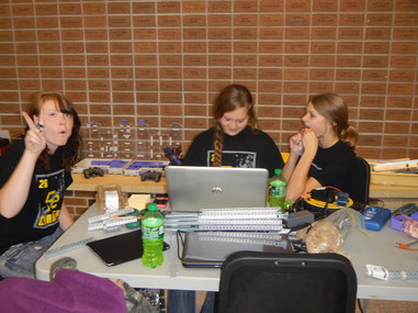 A photo of some students working.