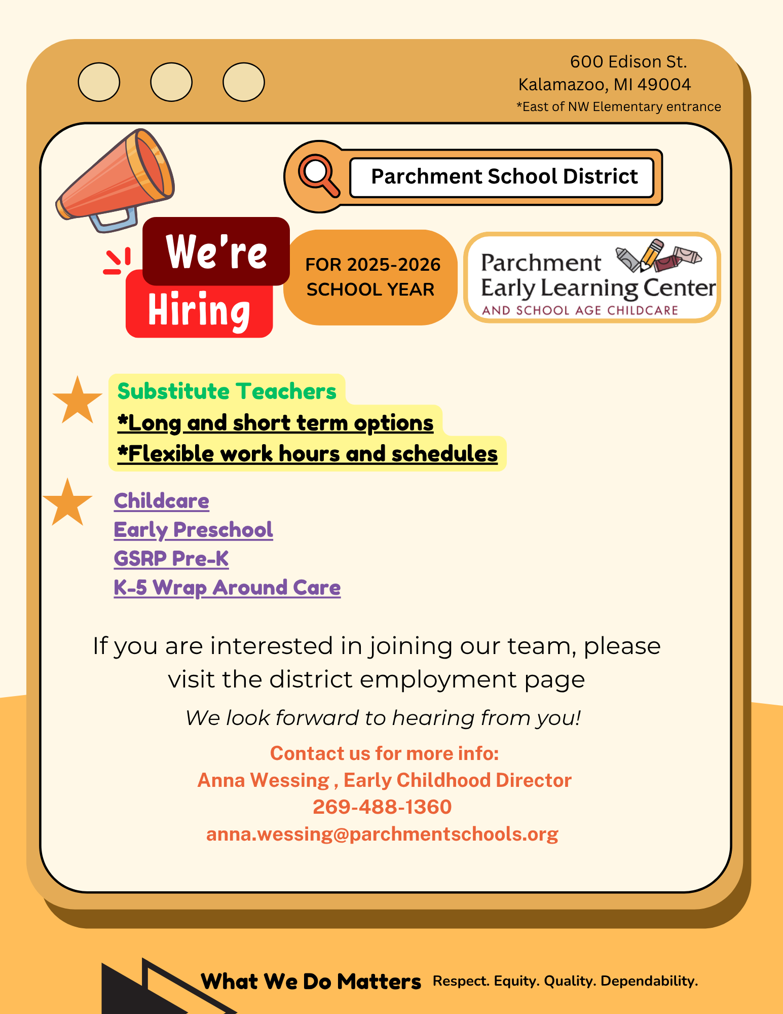 NOW HIRING