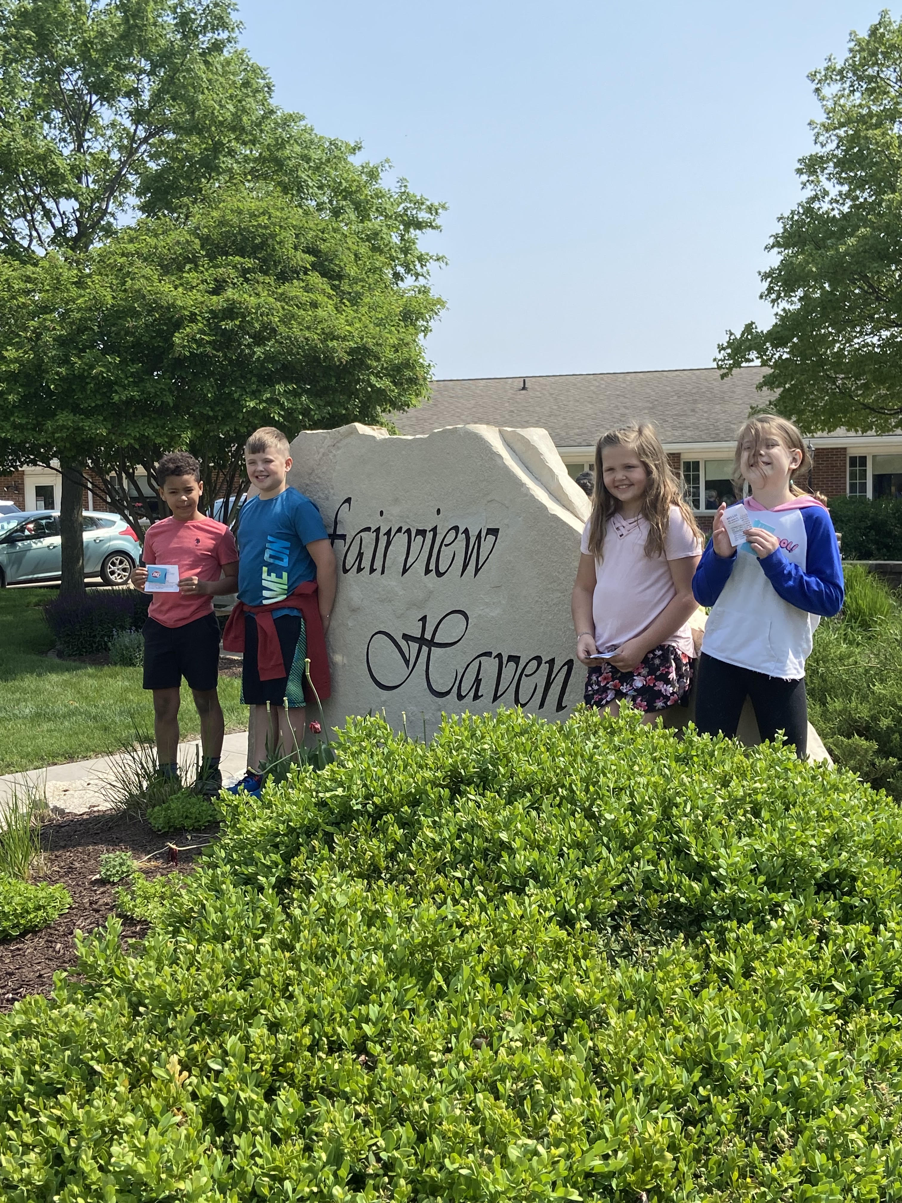 Second grade visits Fairview Haven