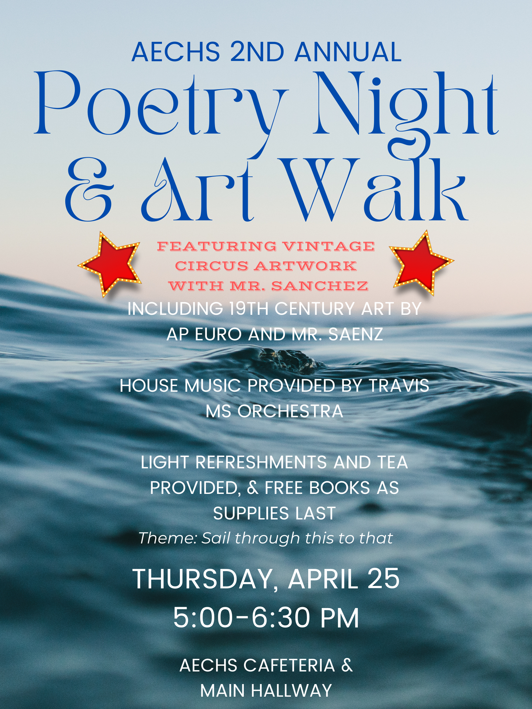Poetry Night Flyer in English