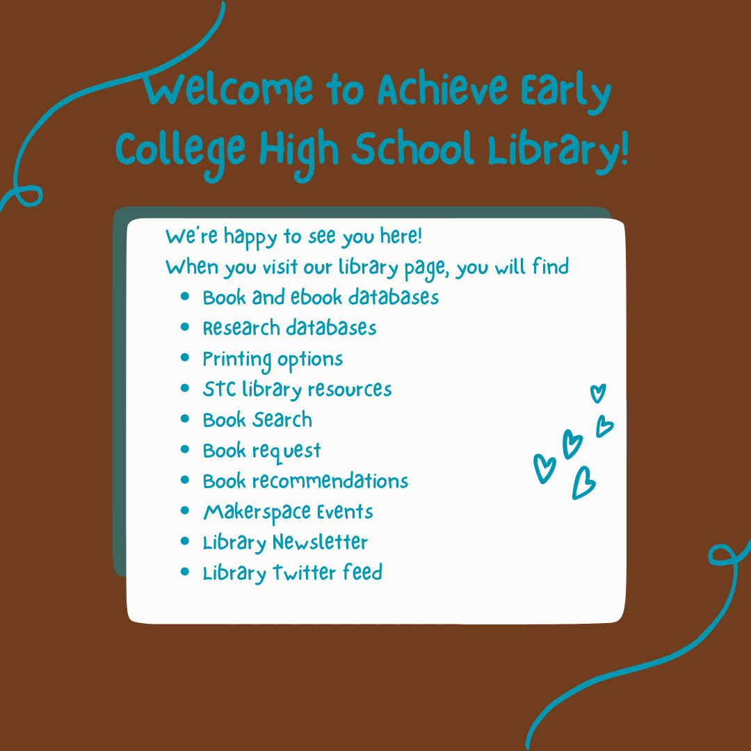 Library website menu