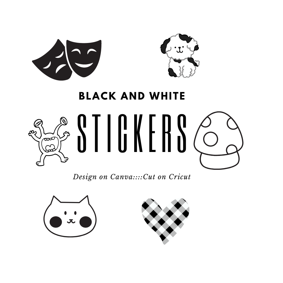 Create black and white stickers in makerspace