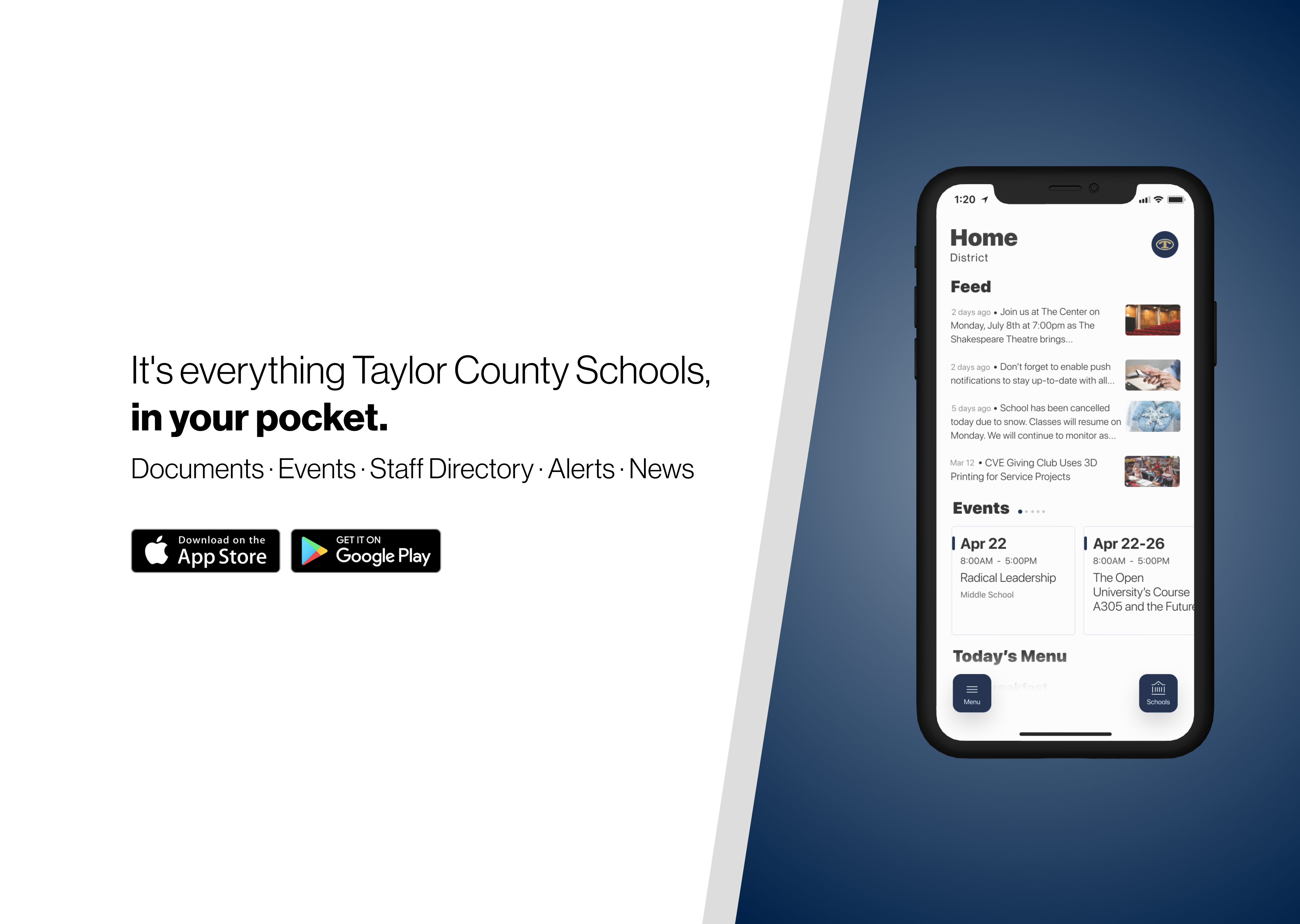 Download our school app!