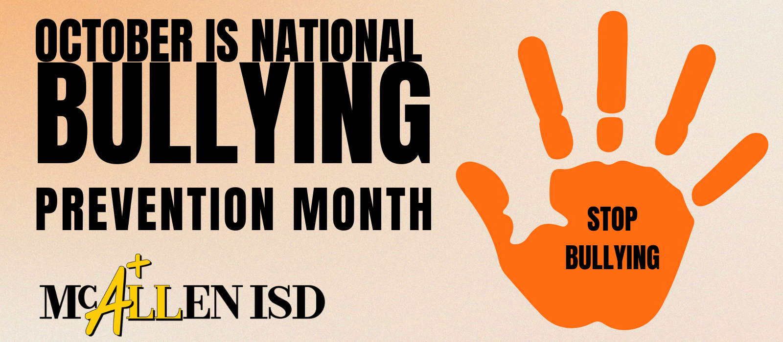 October is national bullying prevention month banner