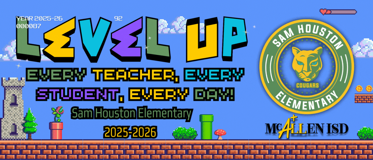 Level Up Banner with Mario Bros. Game Theme
