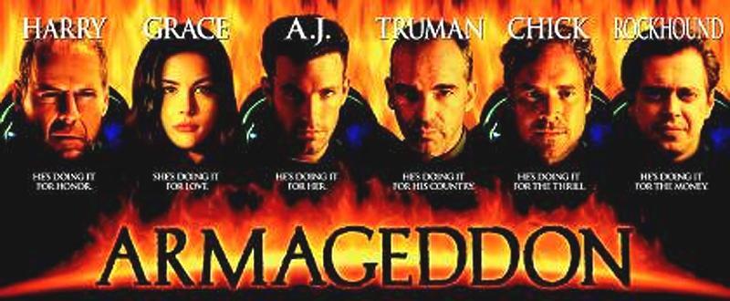 Poster from the movie "Armageddon"