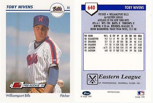 1991 Baseball Card