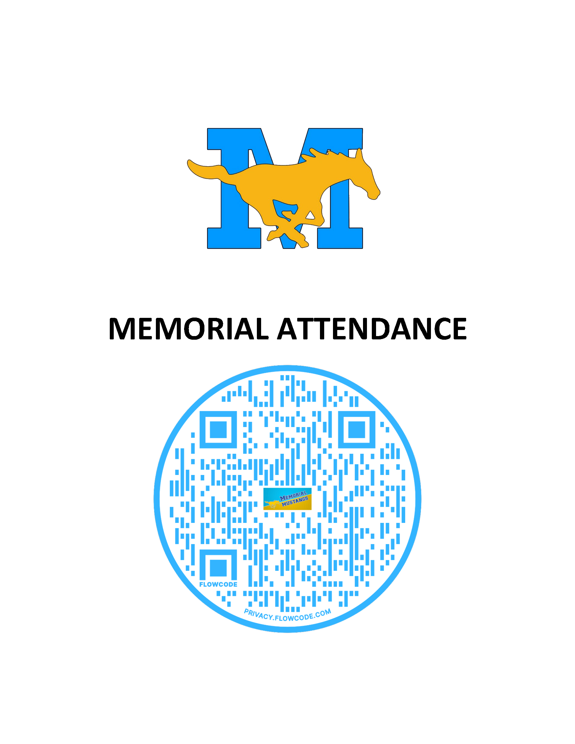 Memorial Attendance QR Code