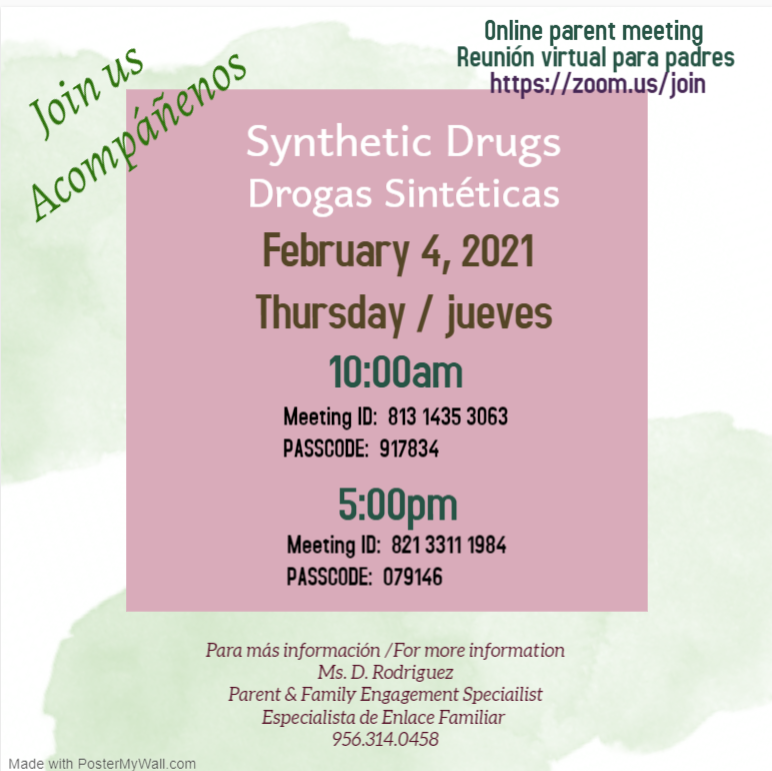 Flyer Synthetic Drugs