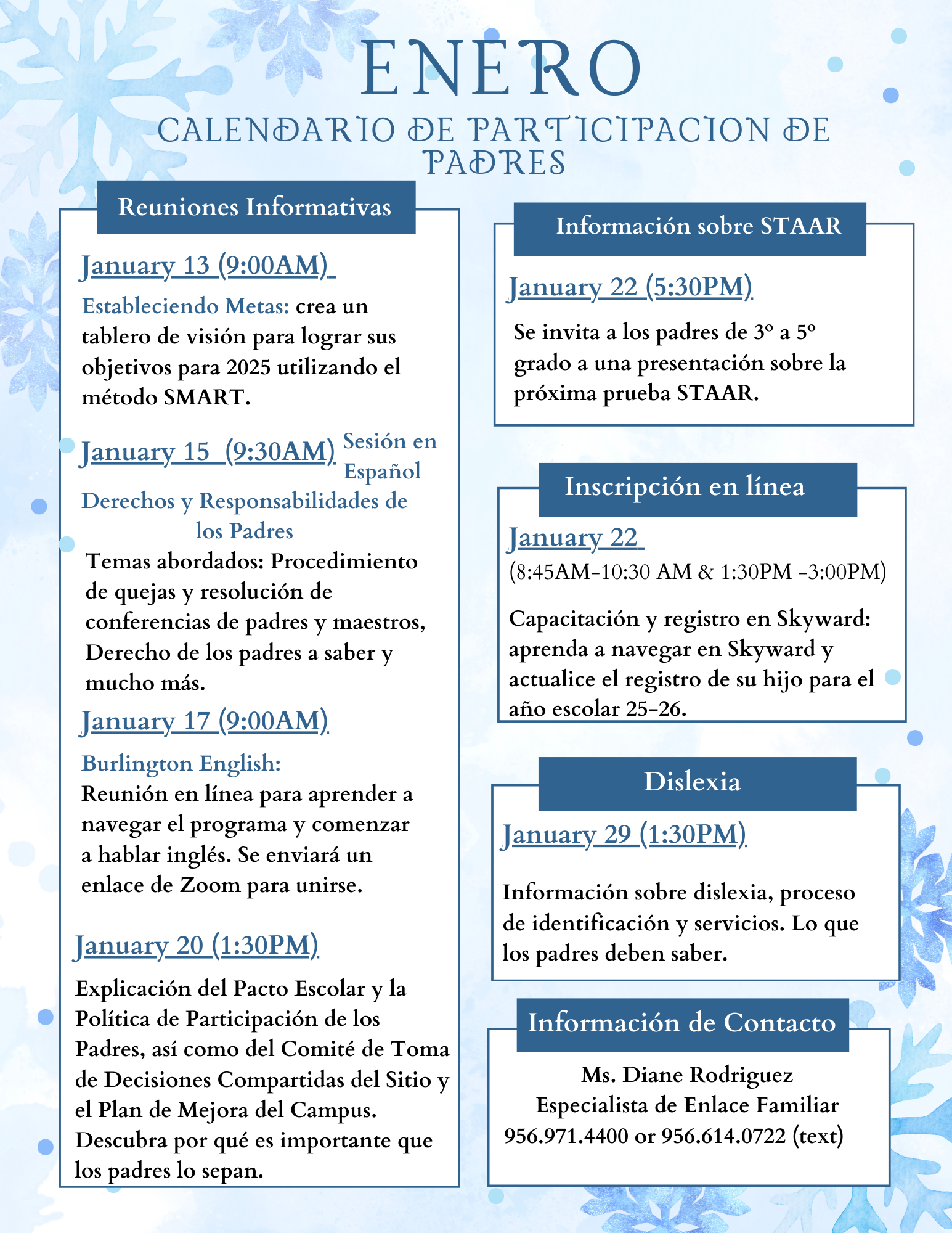 Jan Span PFE Calendar 2025