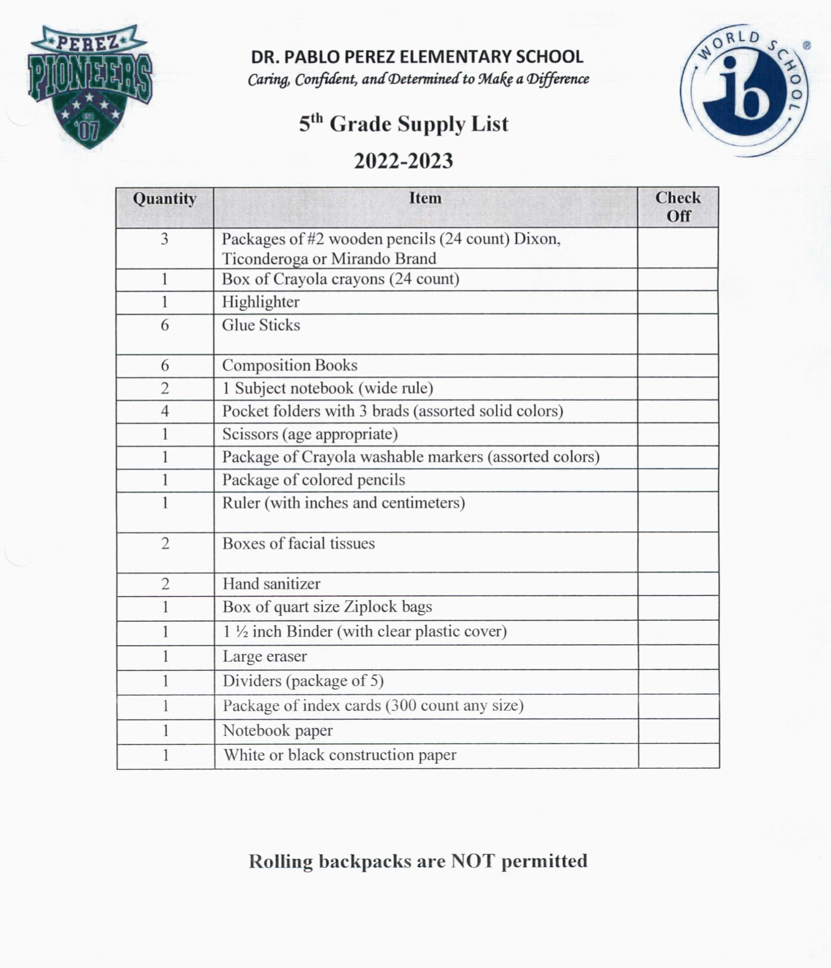 School Supply List Dr Pablo Perez Elementary school-supply-list-dr-pablo-perez-elementary