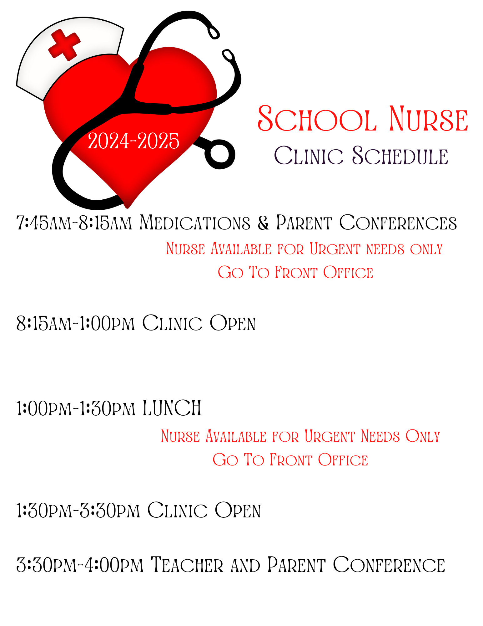 Message from the Nurse Dr. Pablo Perez Elementary