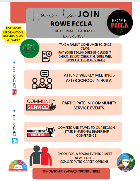 FLYER ON HOW TO JOIN ROWE FCCLA