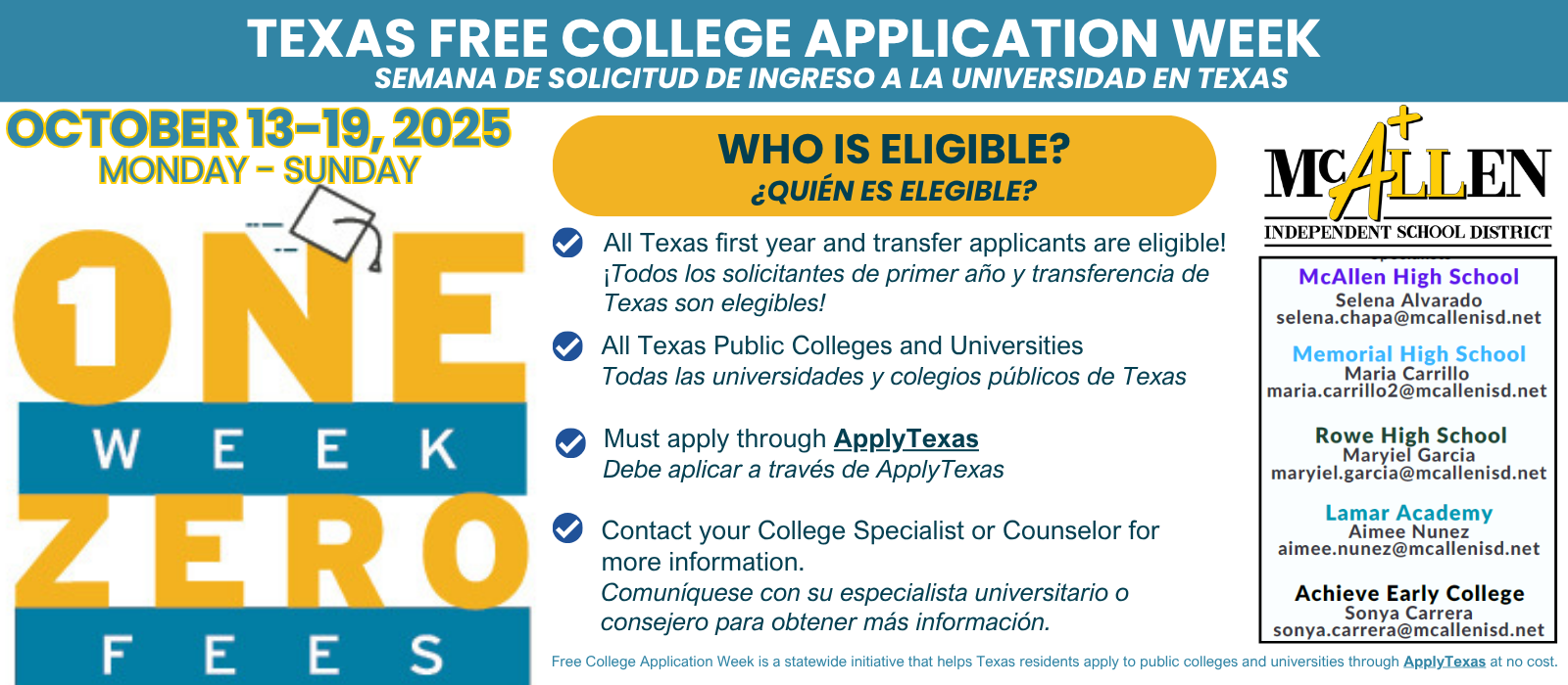 free college app week