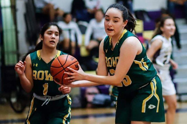 Basketball game action shot