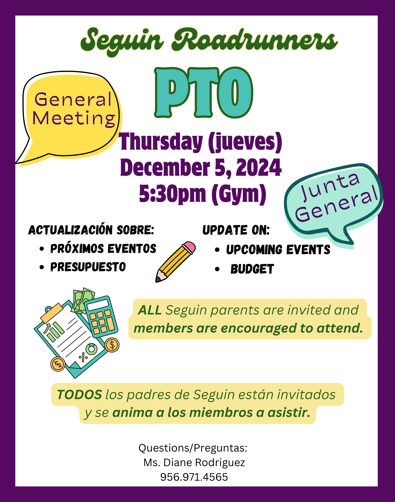 PTO General Meeting 