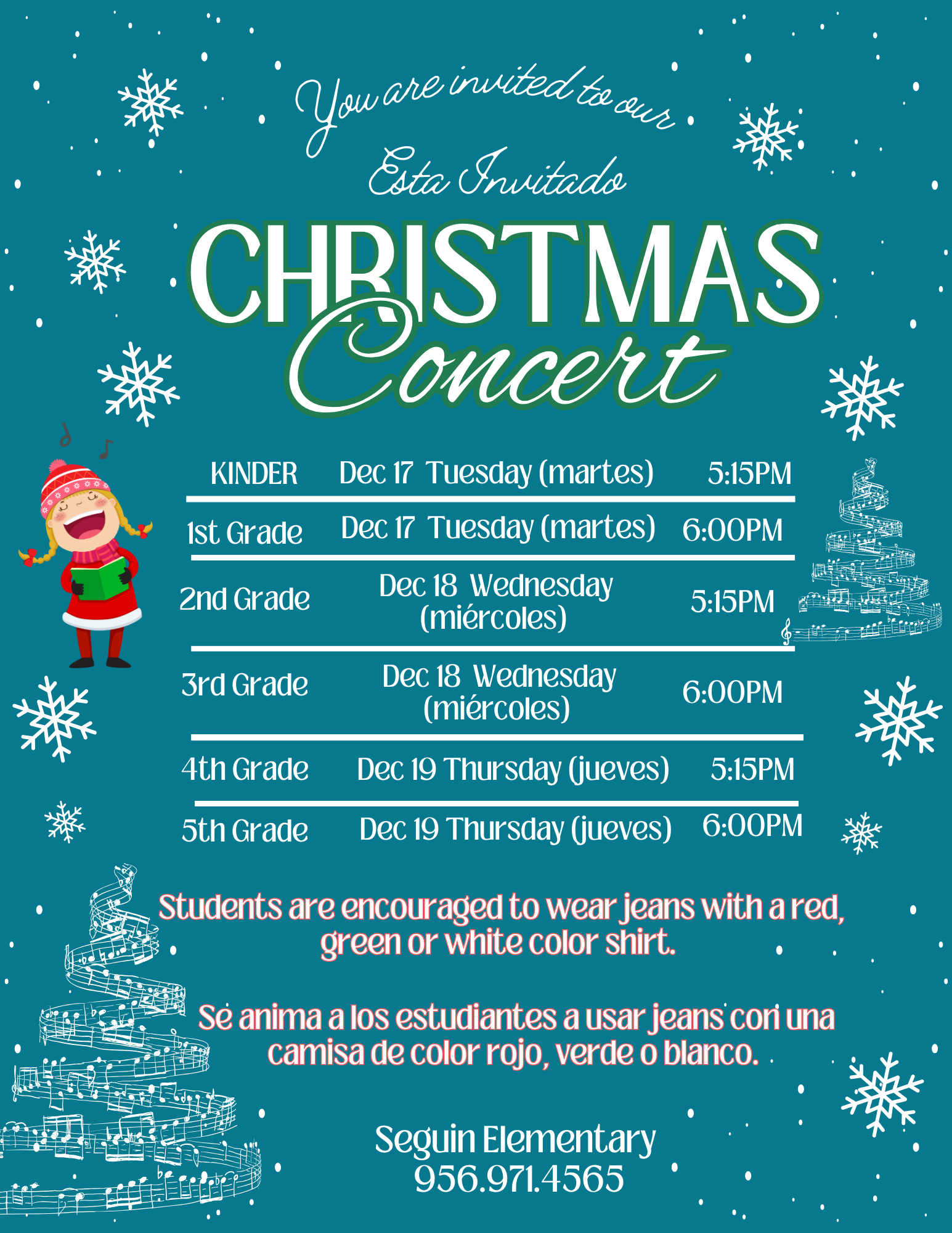 Xmas Concert Dates