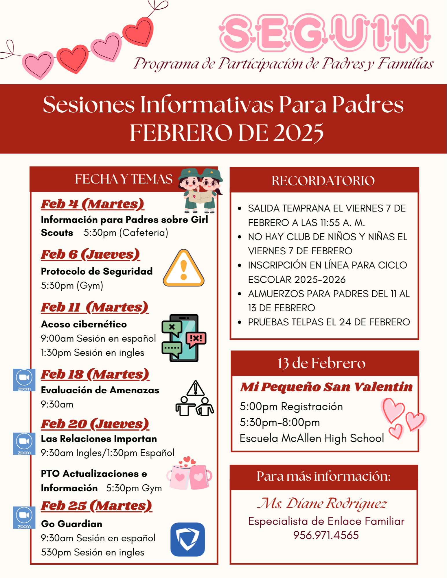 Feb Span PFE Calendar 2025