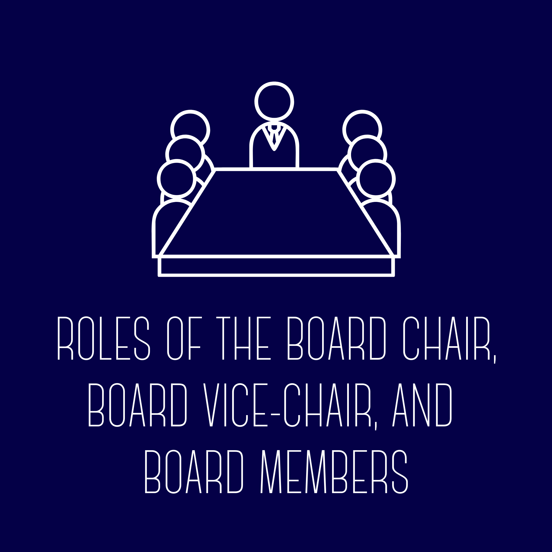 Role of the Board Chair, Board Vice-Chair, and Board Members