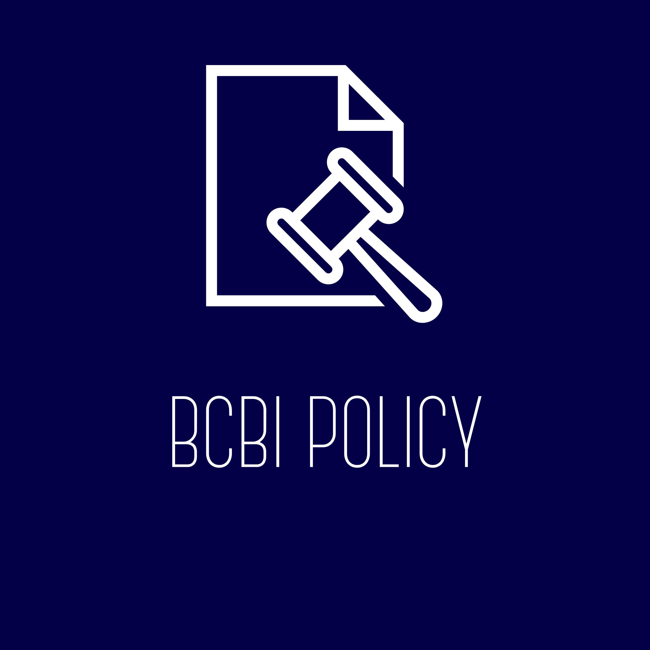BCBI Policy