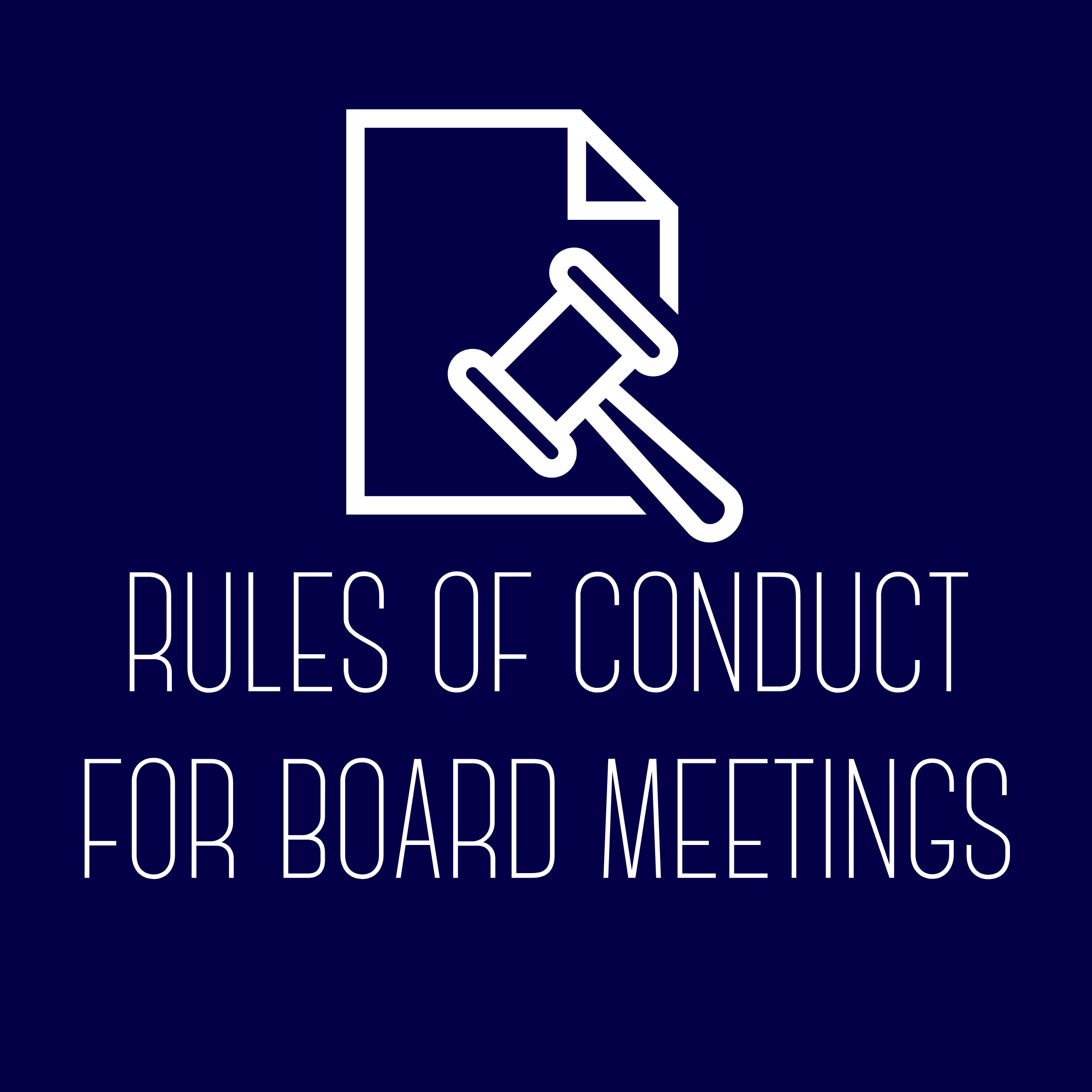 Rules of Conduct for Board Meetings