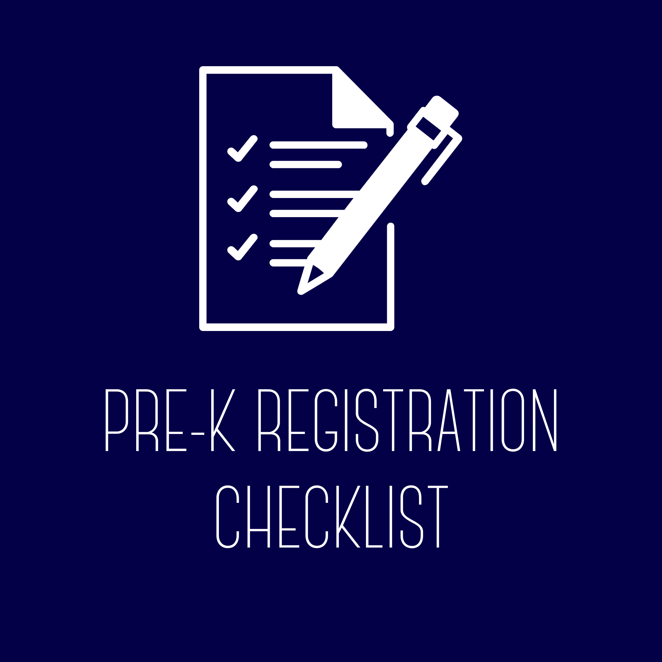Pre-K Registration Checklist
