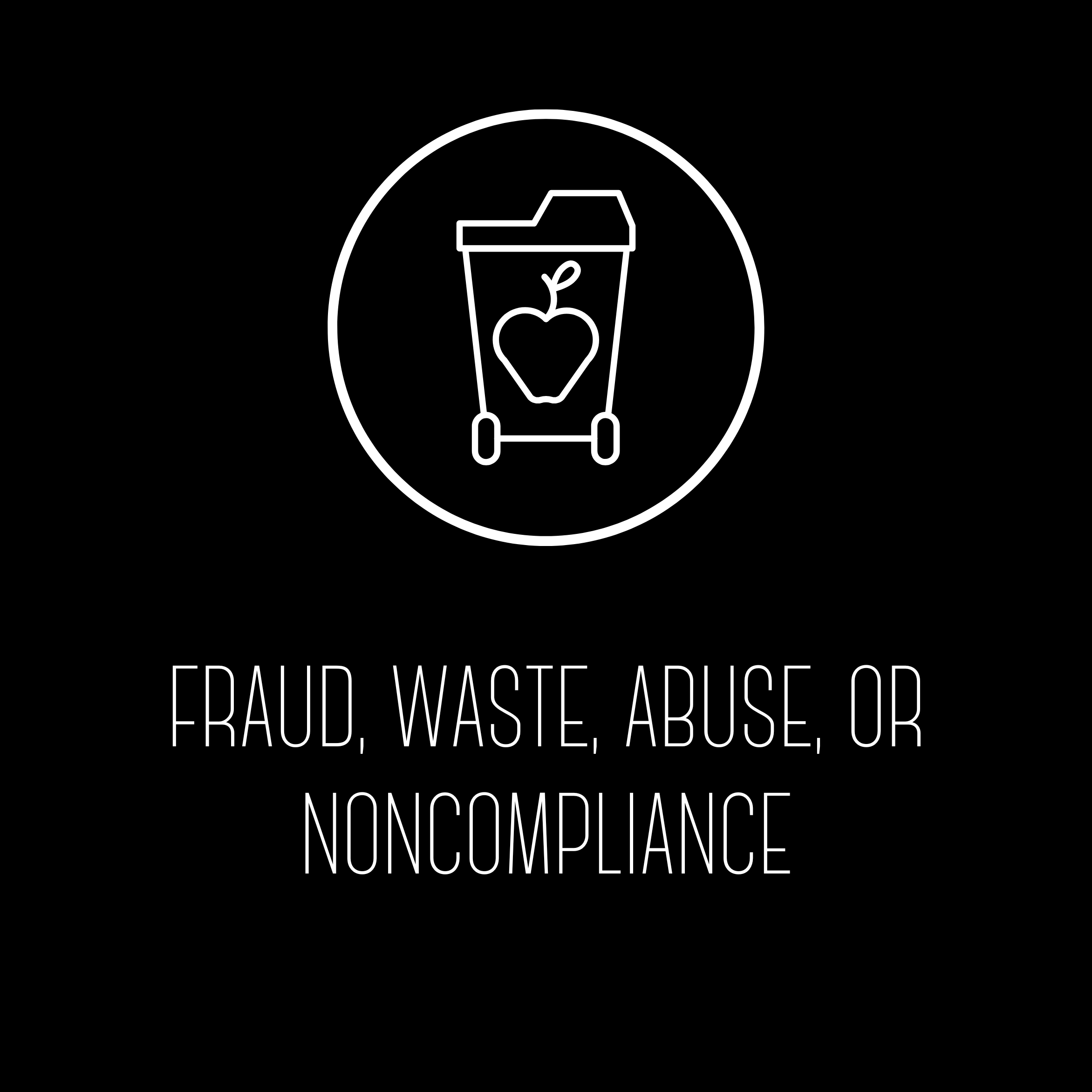 Fraud, Waste, Abuse, or Noncompliance