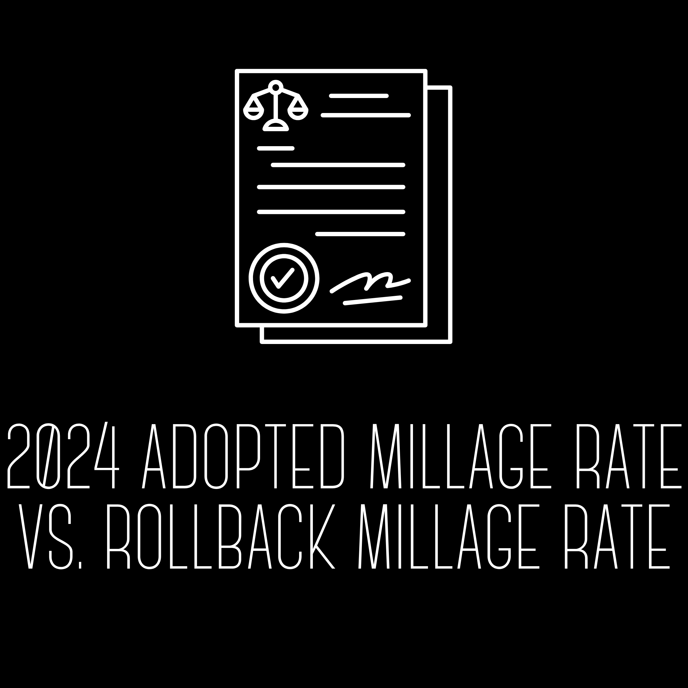 2024 Adopted Millage Rate vs Rollback Millage Rate