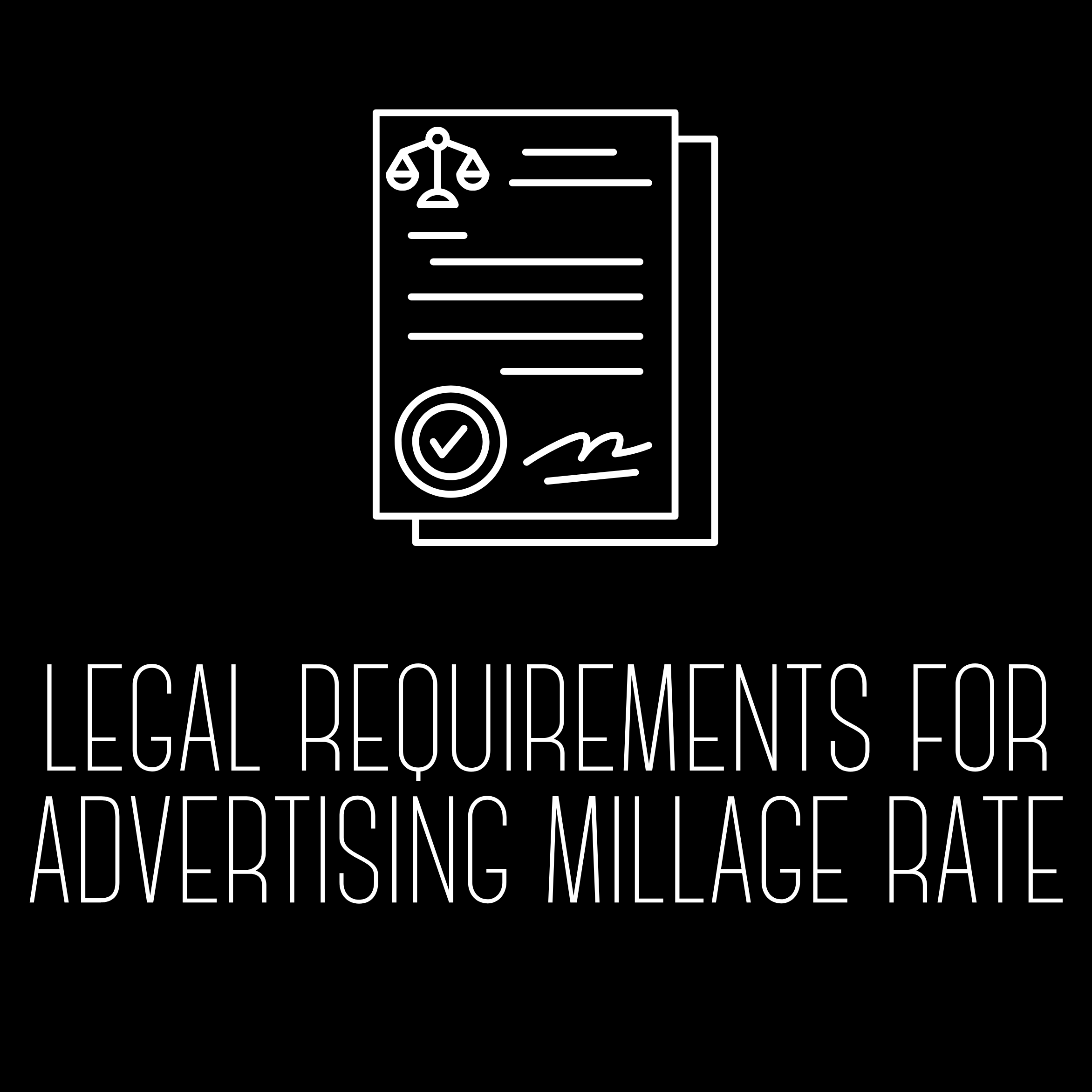 Legal Requirements for Advertising Millage Rate