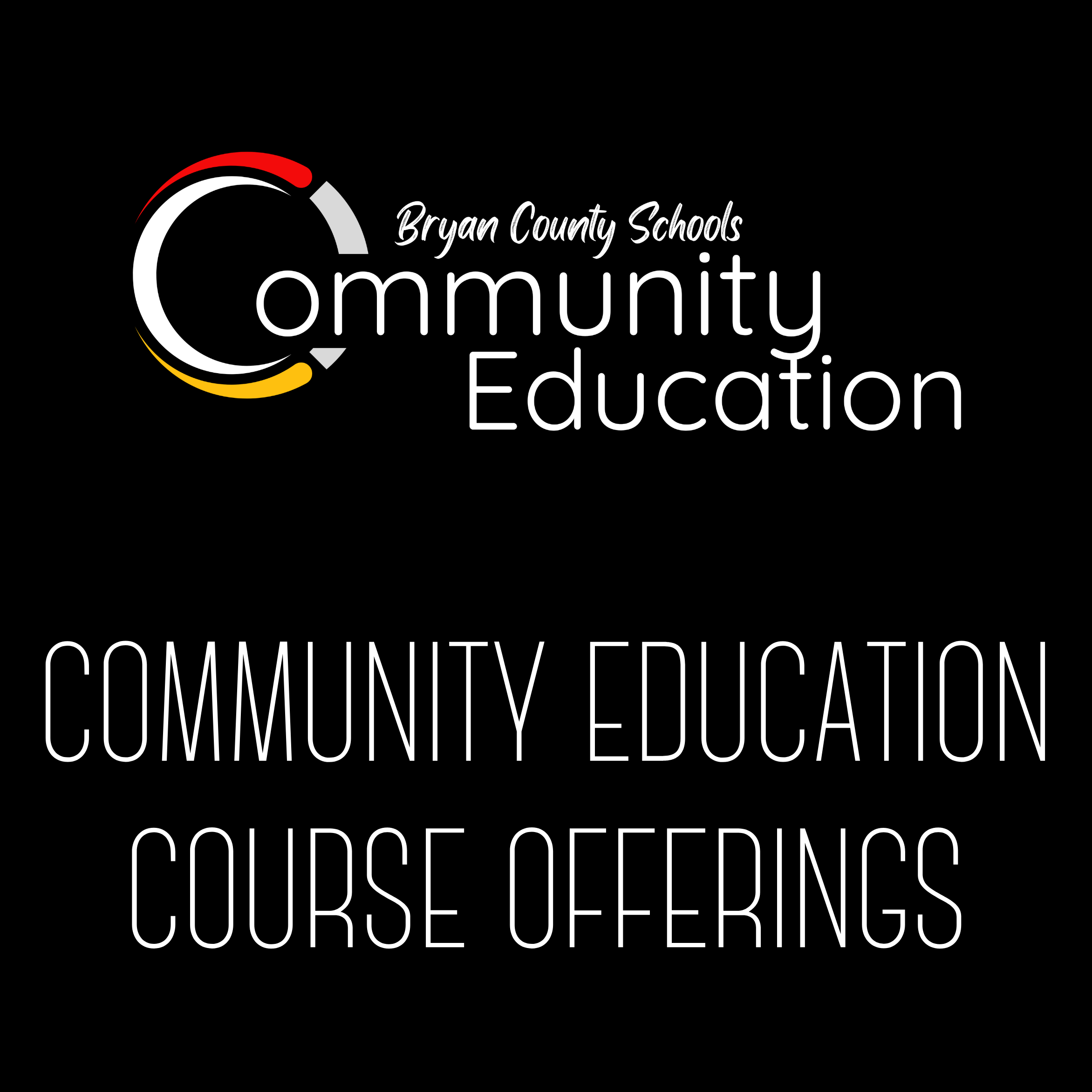 Community Ed Course Offerings
