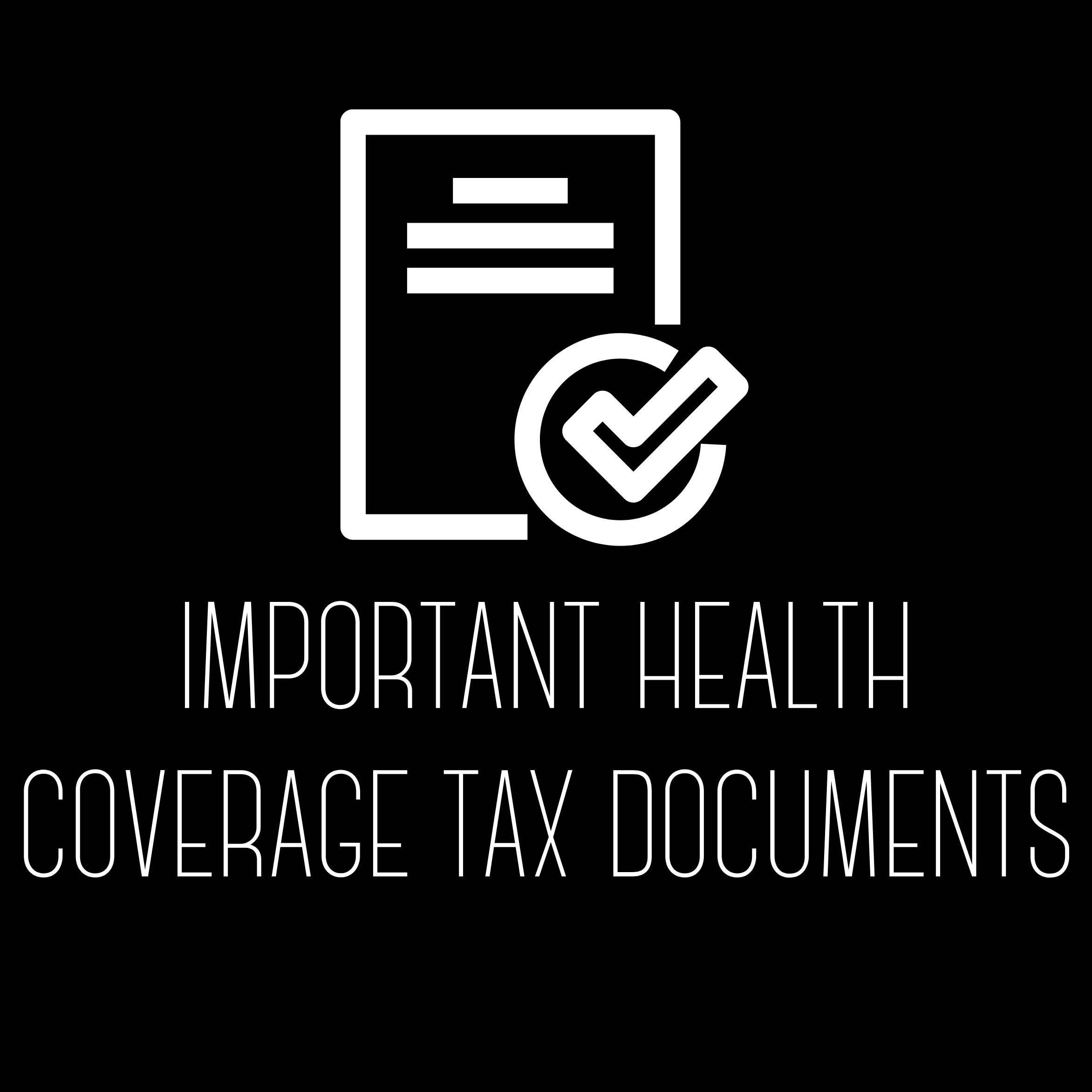 Important Health Coverage Tax Document