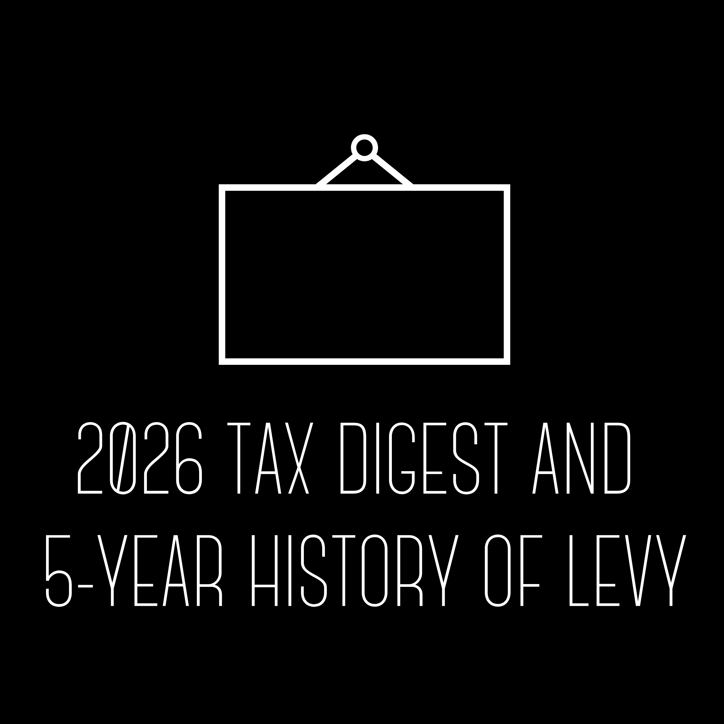 2026 Tax Digest &  5-Year History of Levy