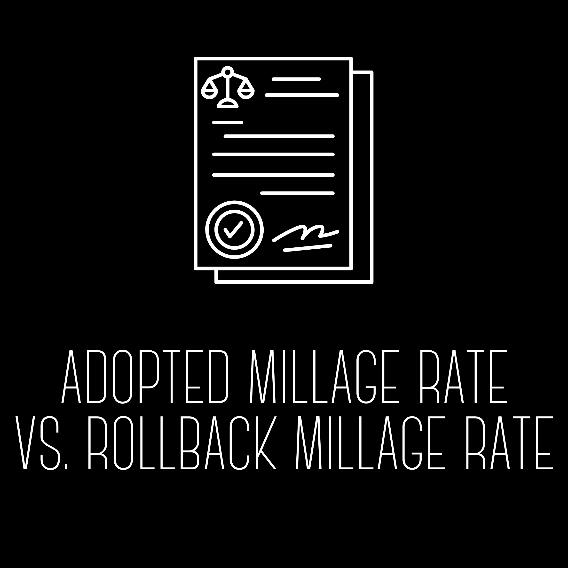 Adopted Millage Rate vs Rollback Millage Rate