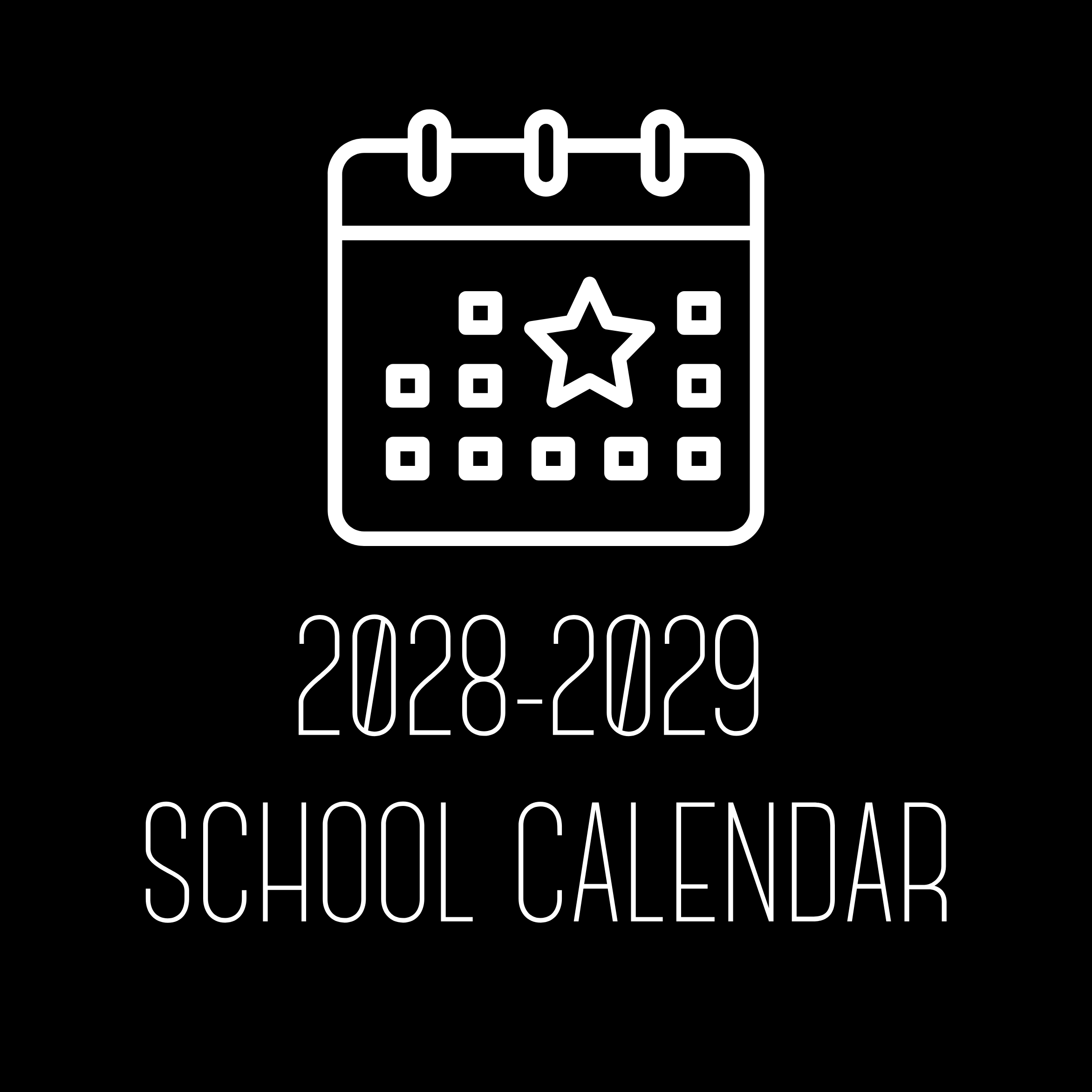 2028-2029 School Calendar
