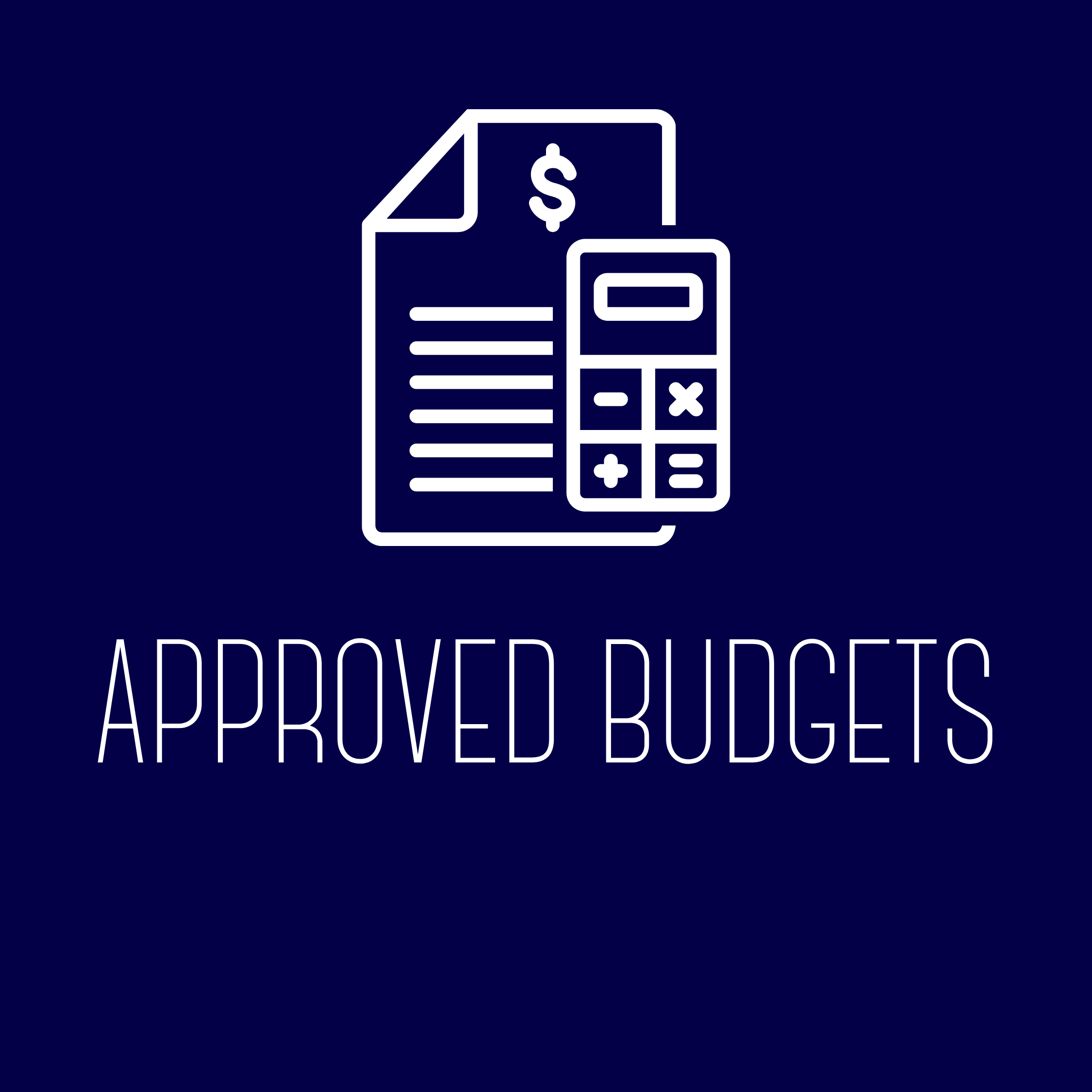 Approved Budgets