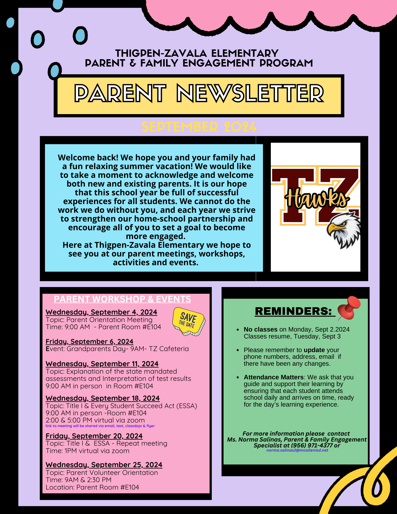 Parent Newsletter-September