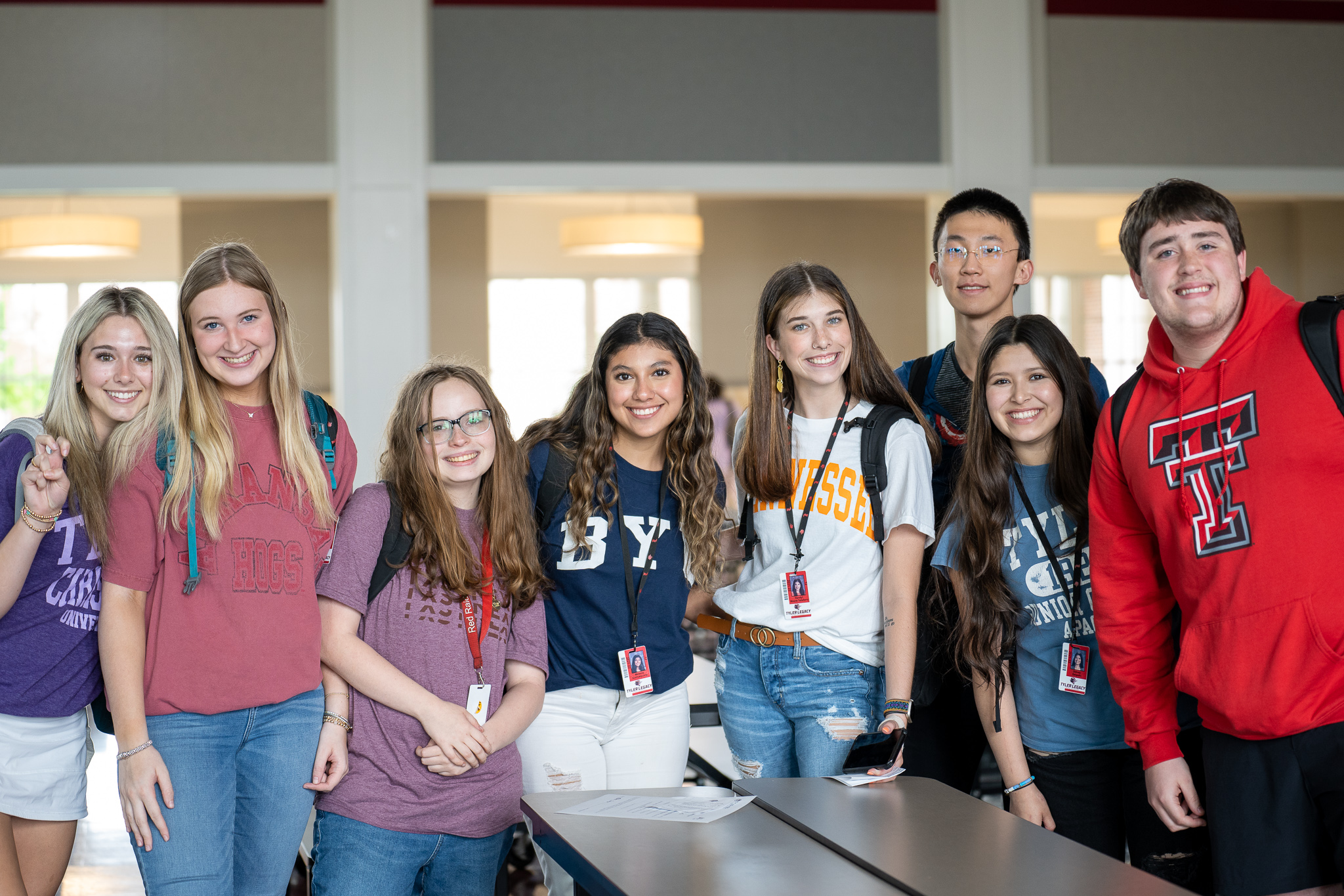 students posing after decision day