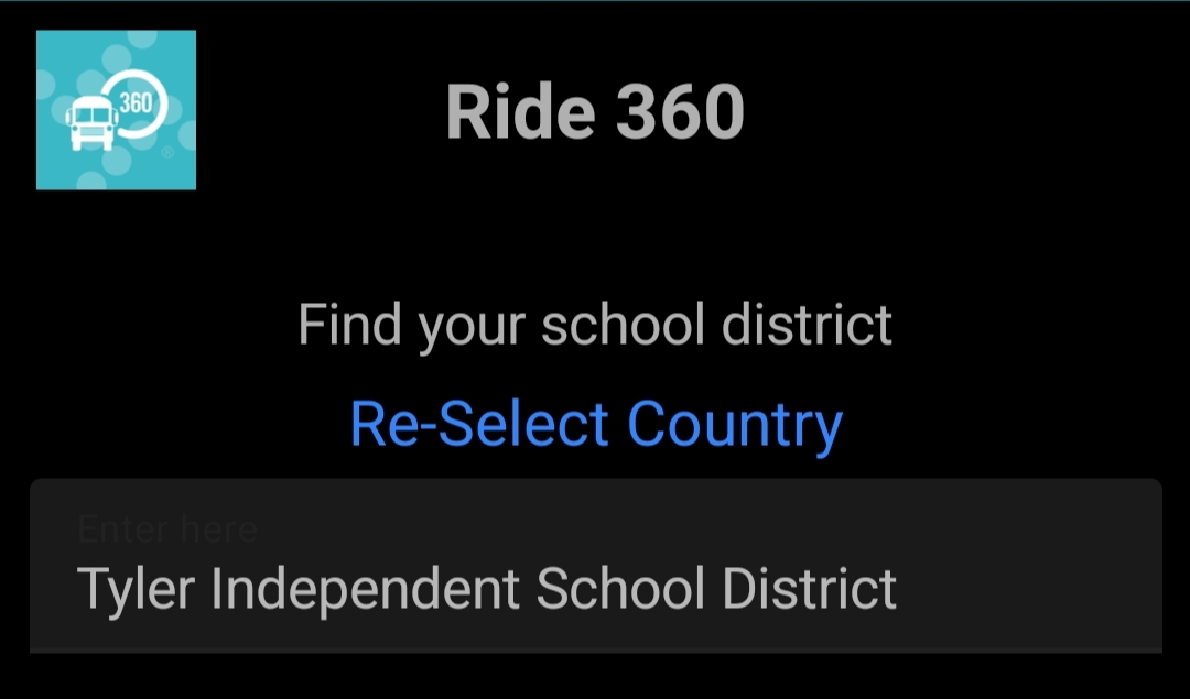 Ride 360. Find your school district. Re-select country. Tyler Independent School District