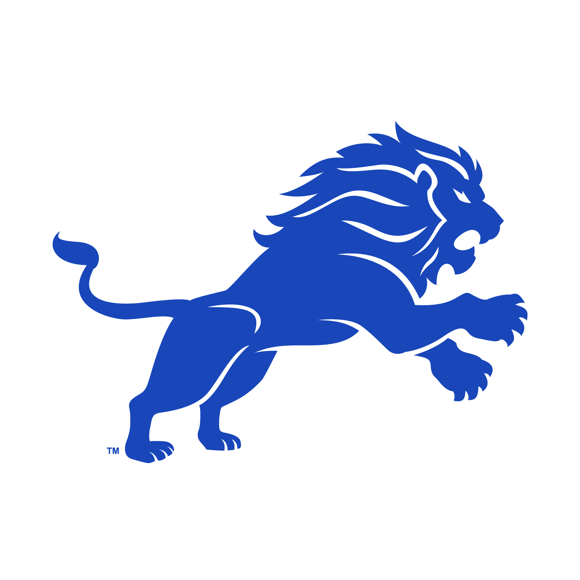 blue lion mascot