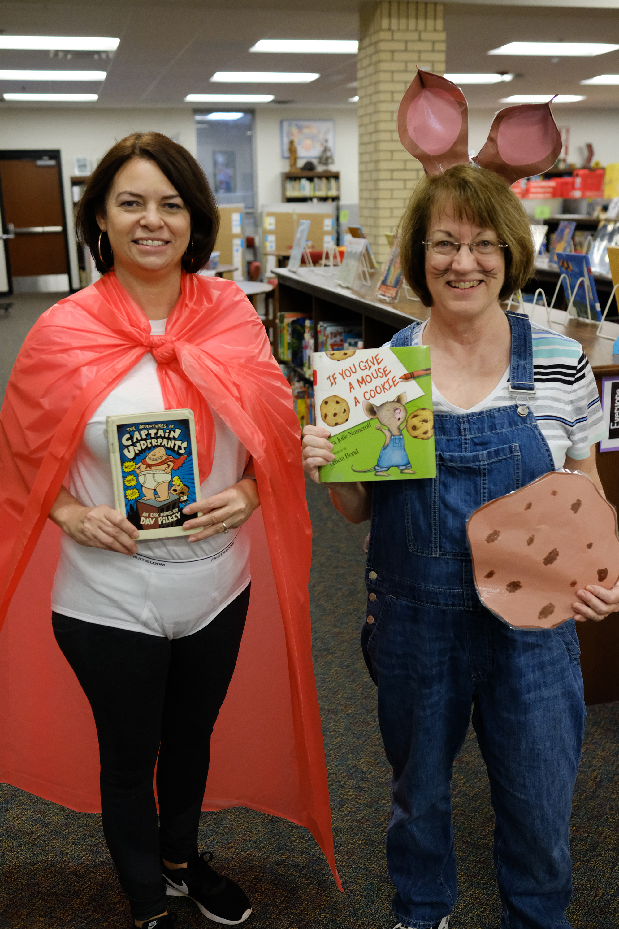 women dressed as book characters
