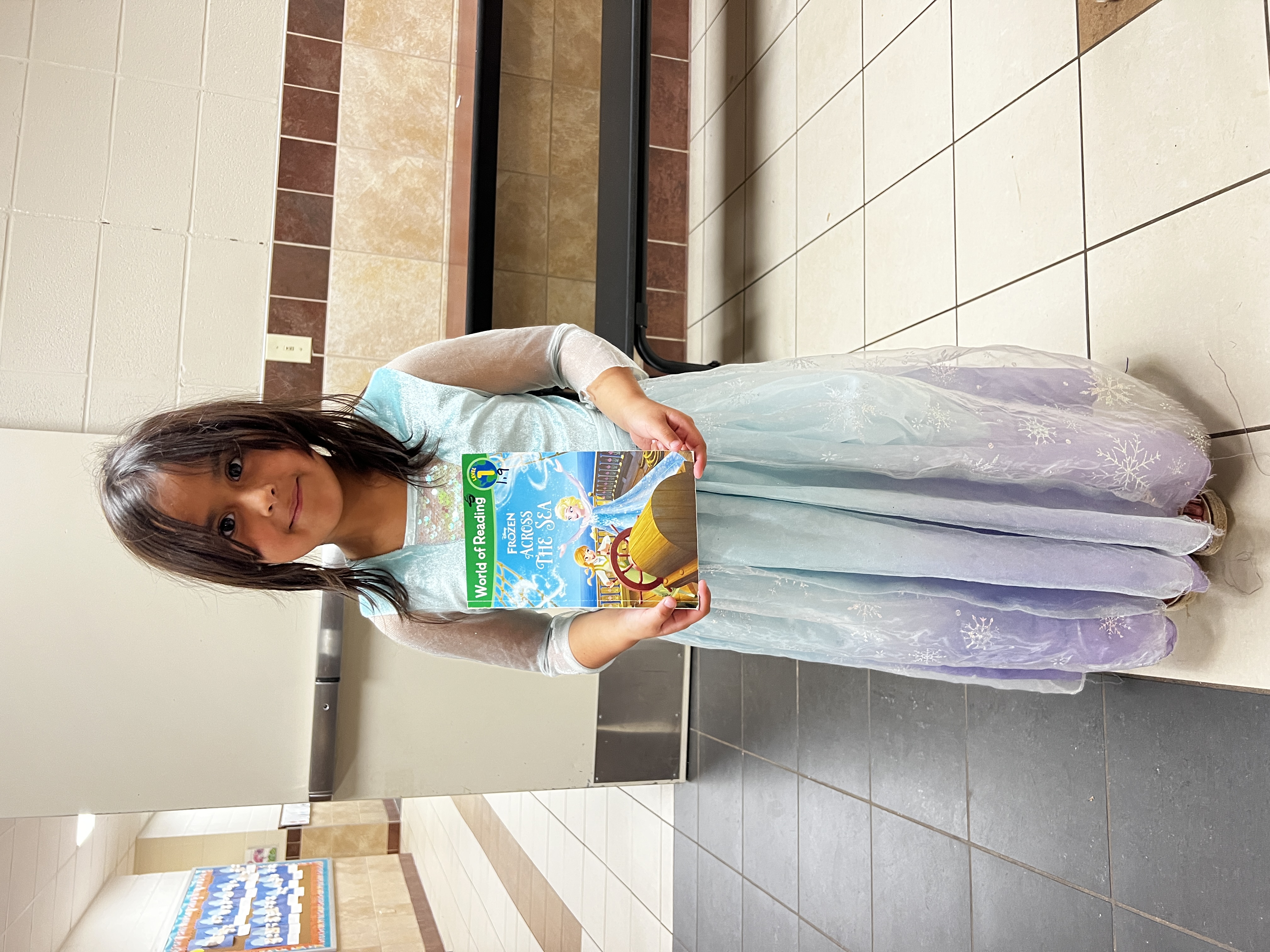 girl dressed as book character