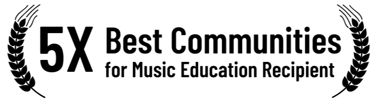 five time winner of Best Communities for Music Education