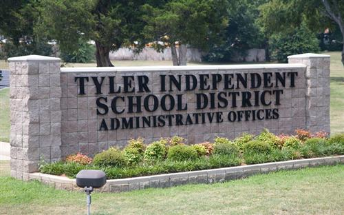 Tyler ISD Administrative Offices sign
