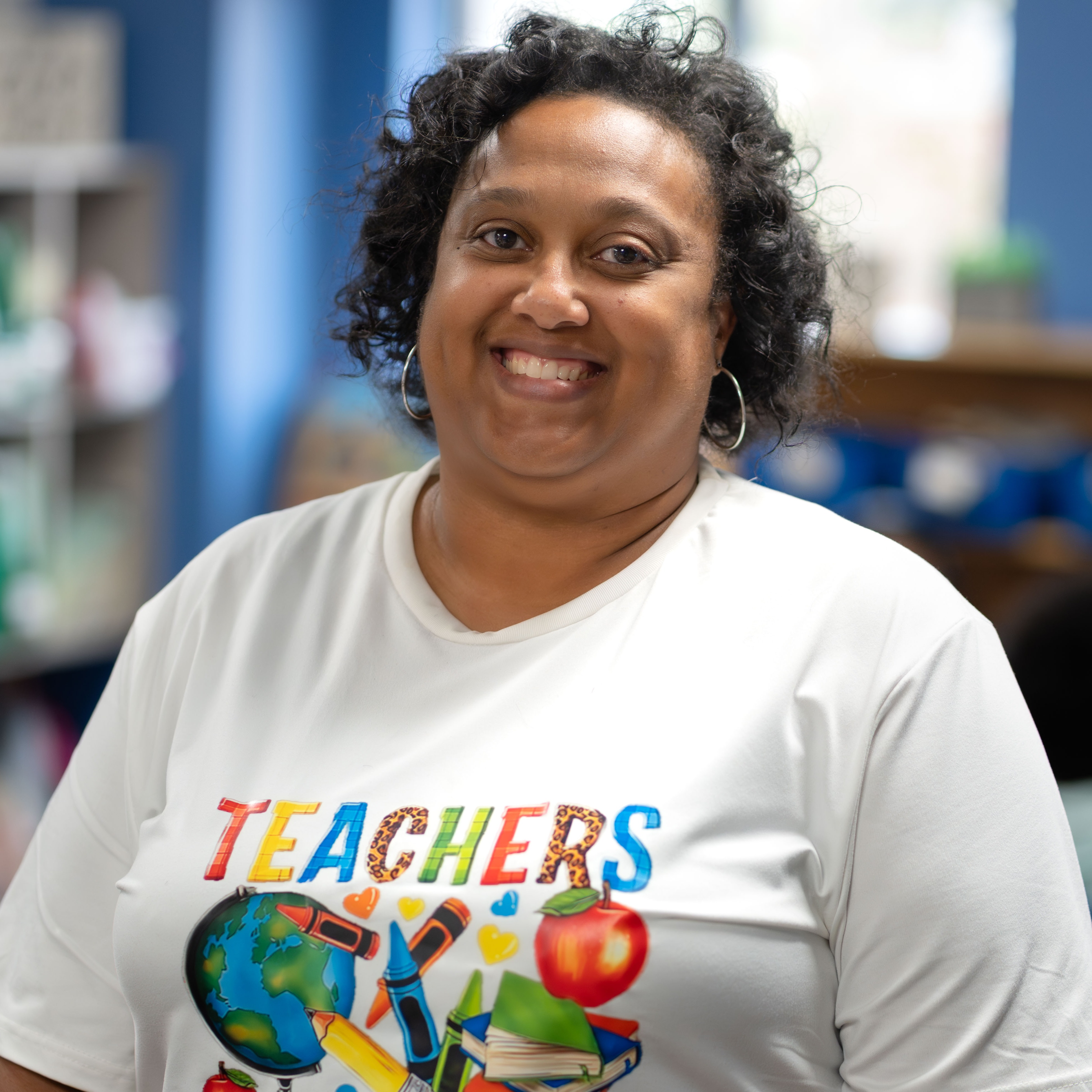 African American woman with big smile